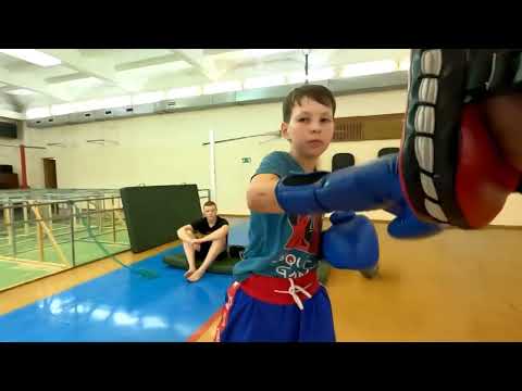 Видео: Кикбоксинг. Тренировка с детьми 6-10 лет.
