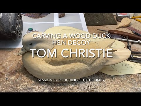 Видео: Вырезание деревянной чучела утки-курицы. Занятие 3 — Черновая обработка тела