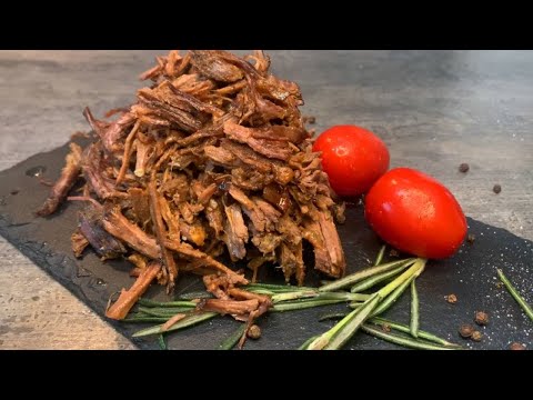 Видео: Рваная говядина. Pulled beef.