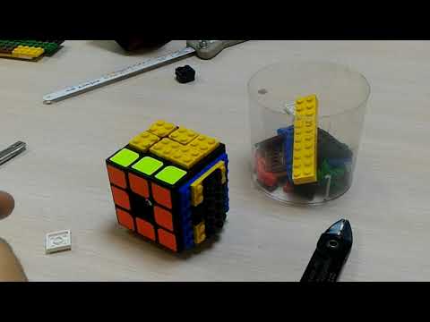 Видео: Кубик Рубика 3х3 (Лего куб) - как сделать кубик для модификаций - Rubik's Cube 3x3 (Lego Cube)