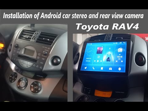Видео: Установка Android магнитолы и камеры заднего вида на Тойоту РАВ4