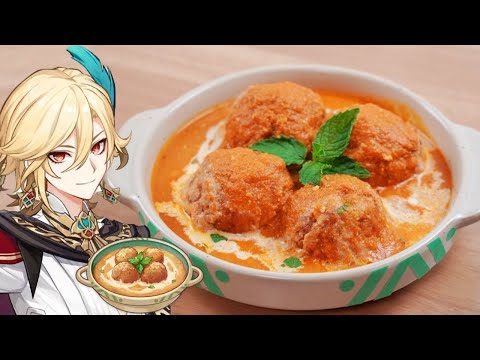 Видео: Фаворит Кавех., "Сырные шарики масала"/【Genshin Impact Еда】