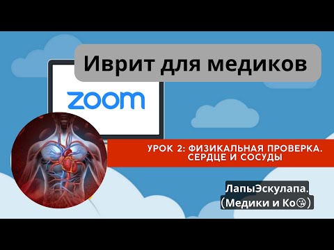 Видео: Урок 2. Медицинский иврит. Физикальная проверка. Кардиососудистая система.