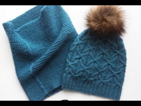 Видео: Шапка с аранами спицами. Часть 1.