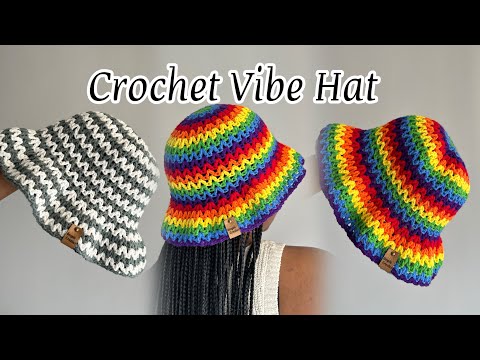 Видео: Вязаная шапка-панама | Панама с V-образным швом | Для начинающих