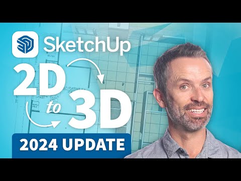 Видео: Учебное пособие по SketchUp – Как превратить 2D-планы этажей в 3D-модели (обновление 2024 г.)