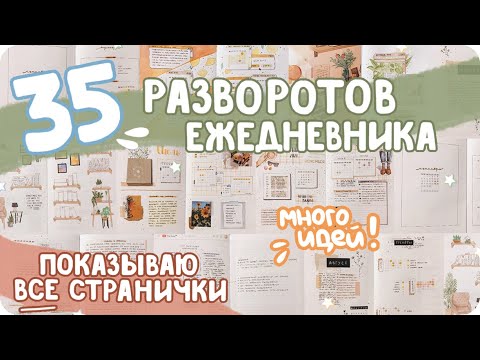 Видео: Идеи для ежедневника bullet journal / Все страницы ежедневника / Оформление буллет джорнал с нуля