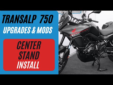 Видео: Установка центральной подставки Honda Transalp 750