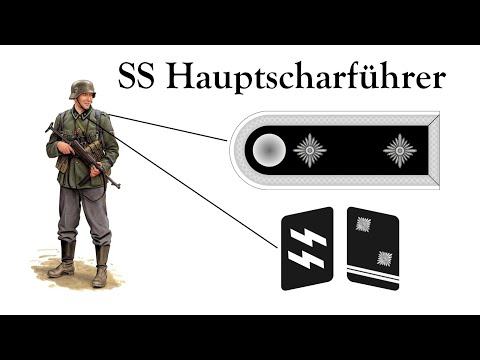 Видео: Полная иерархия воинских званий СС | Погоны и петлицы Waffen SS во Второй Мировой