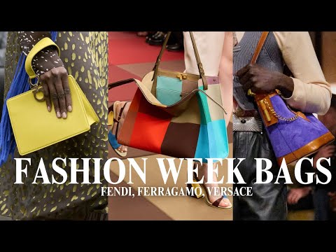 Видео: Дебют Versace, Ferragamo, Fendi и САМЫЕ яркие сумки Недели моды 💚💛💖 Неделя моды, часть 5