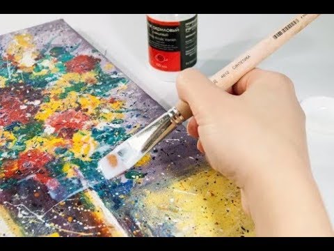 Видео: Как покрыть картину лаком.  Живопись маслом.