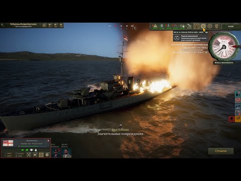 Видео: UBOAT - Боевой поход 3, уничтожили небольшой конвой