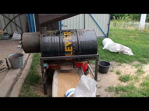 Видео: Тестуємо саморобну віялку із 200 л. бочки на пшениці,  получаєиься не погано.