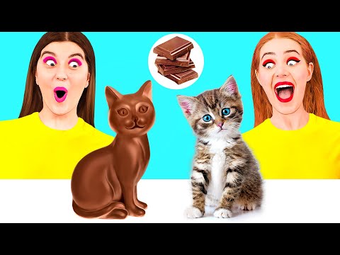 Видео: Челлендж. Шоколадная еда vs. Настоящая еда от TeenChallenge