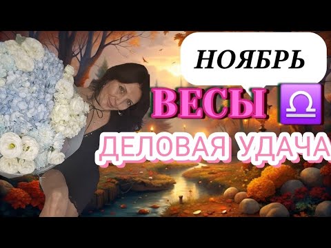 Видео: ВЕСЫ ♎️ НОЯБРЬ. ФИНАНСОВО-ДЕЛОВАЯ УДАЧА