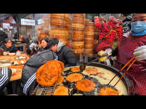 Видео: 🇨🇳Гастрономический тур по утреннему рынку Фуян, Аньхой, Китай: Утреннее пиршество углеводов на