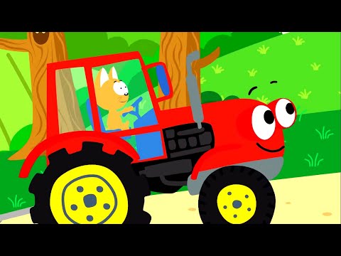 Видео: КОТЭ ТВ - Большой сборник - Песни про машинки, тракторы, животных!