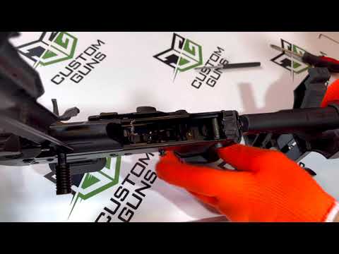 Видео: Установка на карабин Сайга-9/TR9 механизма быстрого сброса магазина от Custom Guns