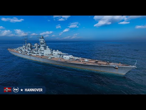 Видео: Супер линкор Hannover Мир кораблей - 329к урона, 3141 чистого опыта