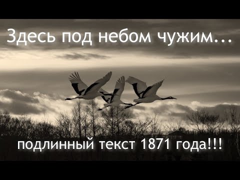 Видео: ЗДЕСЬ ПОД НЕБОМ ЧУЖИМ…Игорь Стремеев