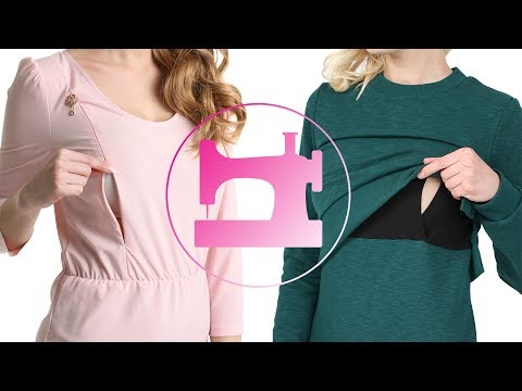 Видео: Как шить одежду для кормящих мам. Часть 1 из 2