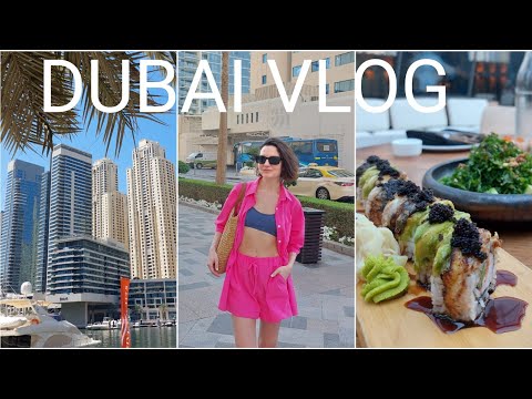 Видео: Отдых в Дубай, район Dubai Marina, бесплатный пляж JBR, рум тур в гостинице 🖤