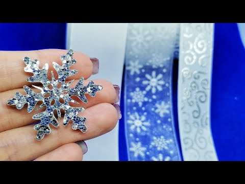 Видео: СДЕЛАТЬ ПРОСТО! Зимние пышные бантики из репсовых лент и органзы / МК