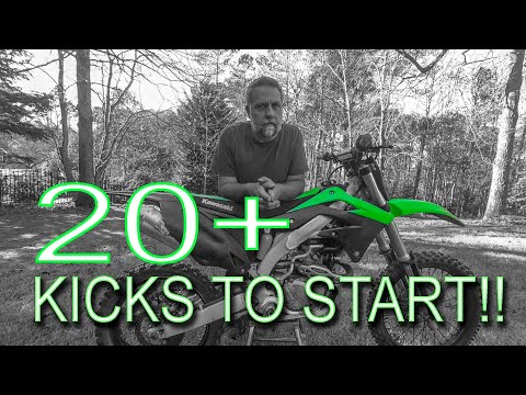 Видео: 2014 Kawasaki KX450F Трудно заводится Ep33