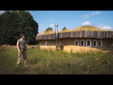 Видео: Строю дом из глины. Показал дом из дров Сергея.