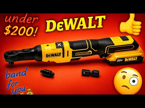 Видео: Аккумуляторная трещотка DEWALT 20V MAX XR с герметичной головкой 3/8 и 1/2 дюйма