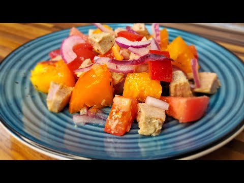 Видео: Смачний і яскравий САЛАТ зі свининою