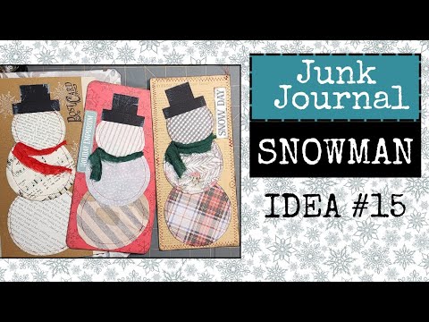 Видео: СНЕГОВИК ⛄️ для вашего рождественского журнала для мусора | Идея 15 #junkjournal #junkjournalideas