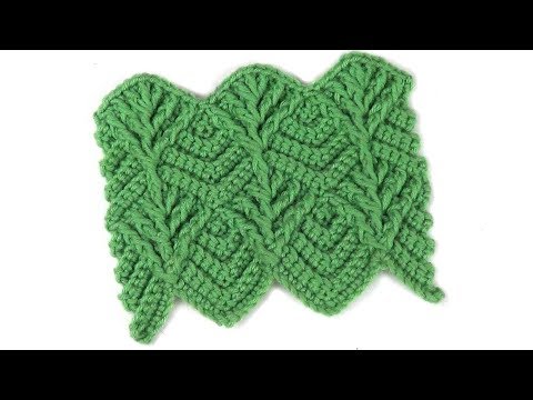 Видео: Узор Рельефный зигзаг с веточками