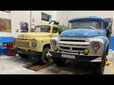 Видео: Газ 52 модель ассенизатор, как сделать наклейки 😊, RC 1:12 Gaz truck