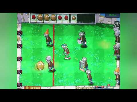 Видео: растения против зомби экспансия игры wall nut bowling 2