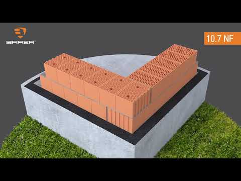 Видео: Рекомендуемая перевязка углов стен из керамических блоков.