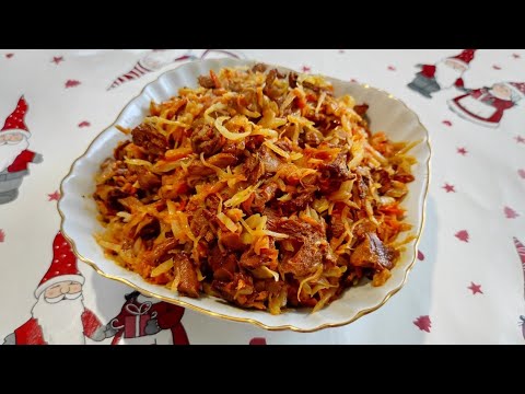 Видео: ТУШЕНАЯ КАПУСТА с грибами ЛИСИЧКАМИ невозможно оторваться