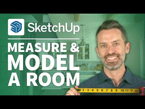 Видео: Учебное пособие по дизайну интерьера в SketchUp — как измерить и смоделировать комнату (9 ПРОСТЫХ...