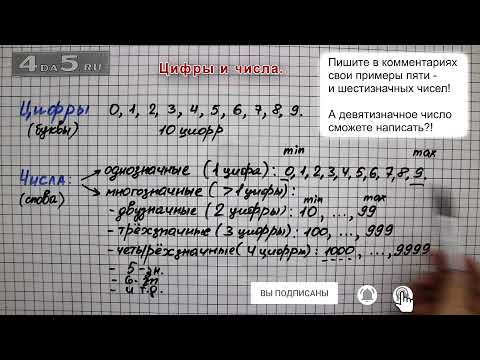 Видео: Цифры и числа