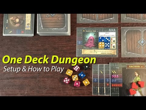 Видео: One Deck Dungeon — подготовка и как играть