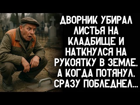 Видео: Дворник убирал листья на кладбище и наткнулся на рукоятку в земле, а когда потянул, побледнел...