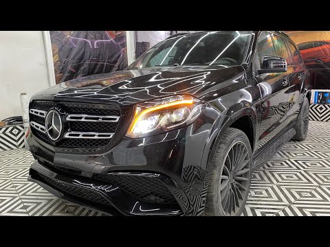 Видео: Mercedes GL X166 Рестайлинг Переделка в GLS AMG Тюнинг Полная Покраска кузова в СПБ