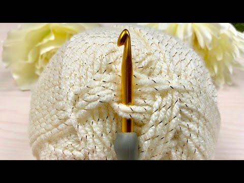 Видео: Вы будете очарованы этим! Я вяжу очень стильный узор крючком: Красивая и простая вязка крючком