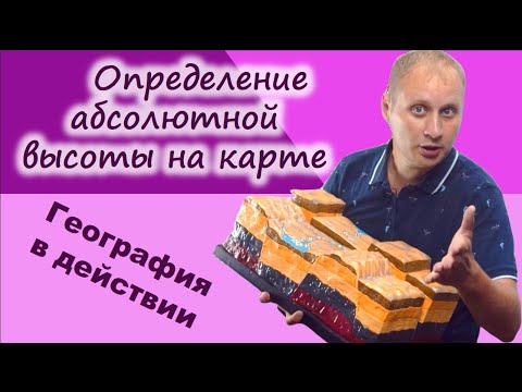 Видео: Как определить абсолютную высоту на топографической карте. География в действии!