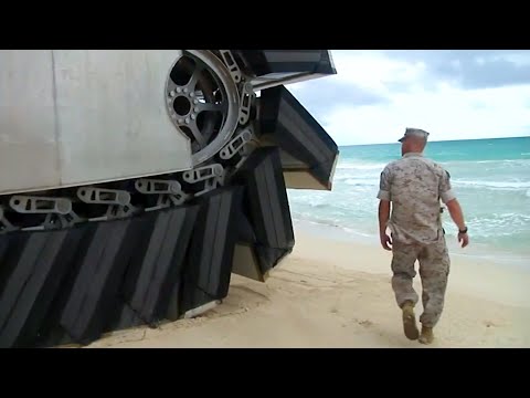 Видео: Гигантский американский морской танк стоимостью в миллион долларов потряс мир