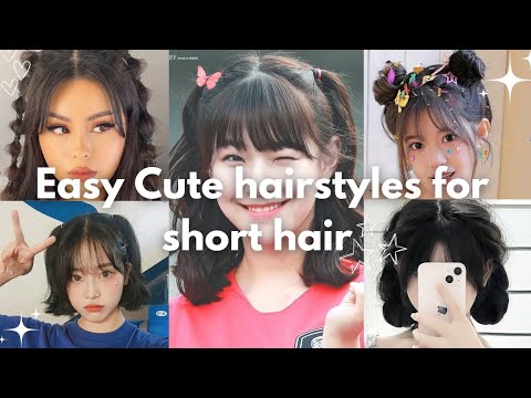 Видео: 22 милые и простые прически для КОРОТКИХ волос 😍/прически в школу ✨️