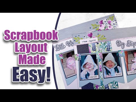 Видео: Как создать макет альбома для вырезок | Коллекция Stampin' Up! «Воспоминания в цвету»