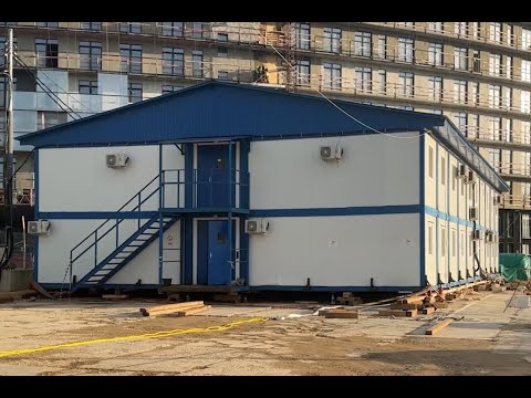 Видео: "СКОЛКОВО" | Передвижение офисного здания 580 м² и весом 170 тонн! 🚧