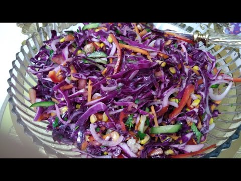 Видео: ☘️Салат из краснокочанной капусты. Полезный на каждый день 💯💥