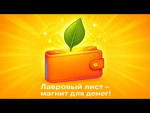 Видео: Лавровый лист в кошельке: энергетический магнит денег